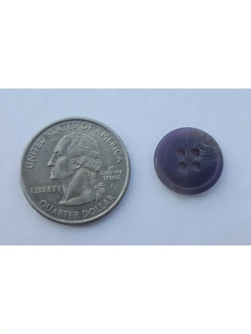 Raisin Colored Buttons, 4 Hole Sewing/Crafts Buttons 15mm - 24 Pieces (024)